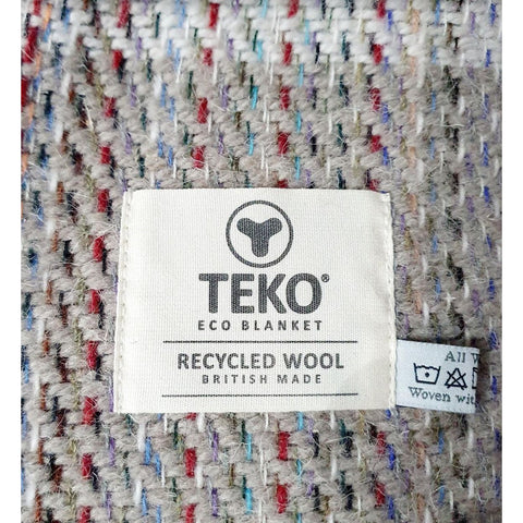 TEKO Scottish Recycled Wool eco BLANKET - Assorted Colours