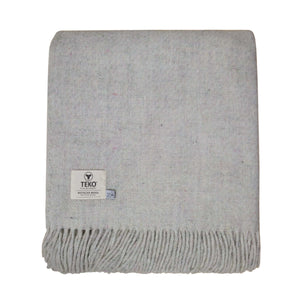 TEKO Recycled Twill Wool eco BLANKET - Latte - Made in Britain