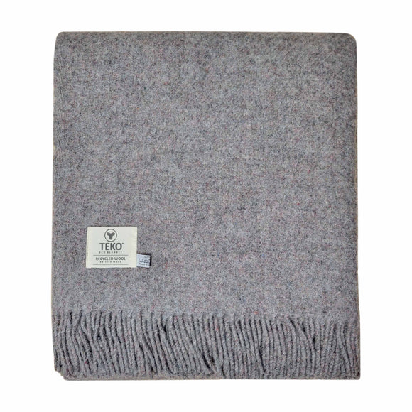 TEKO Recycled Twill Wool eco BLANKET - Almond - Made in Britain